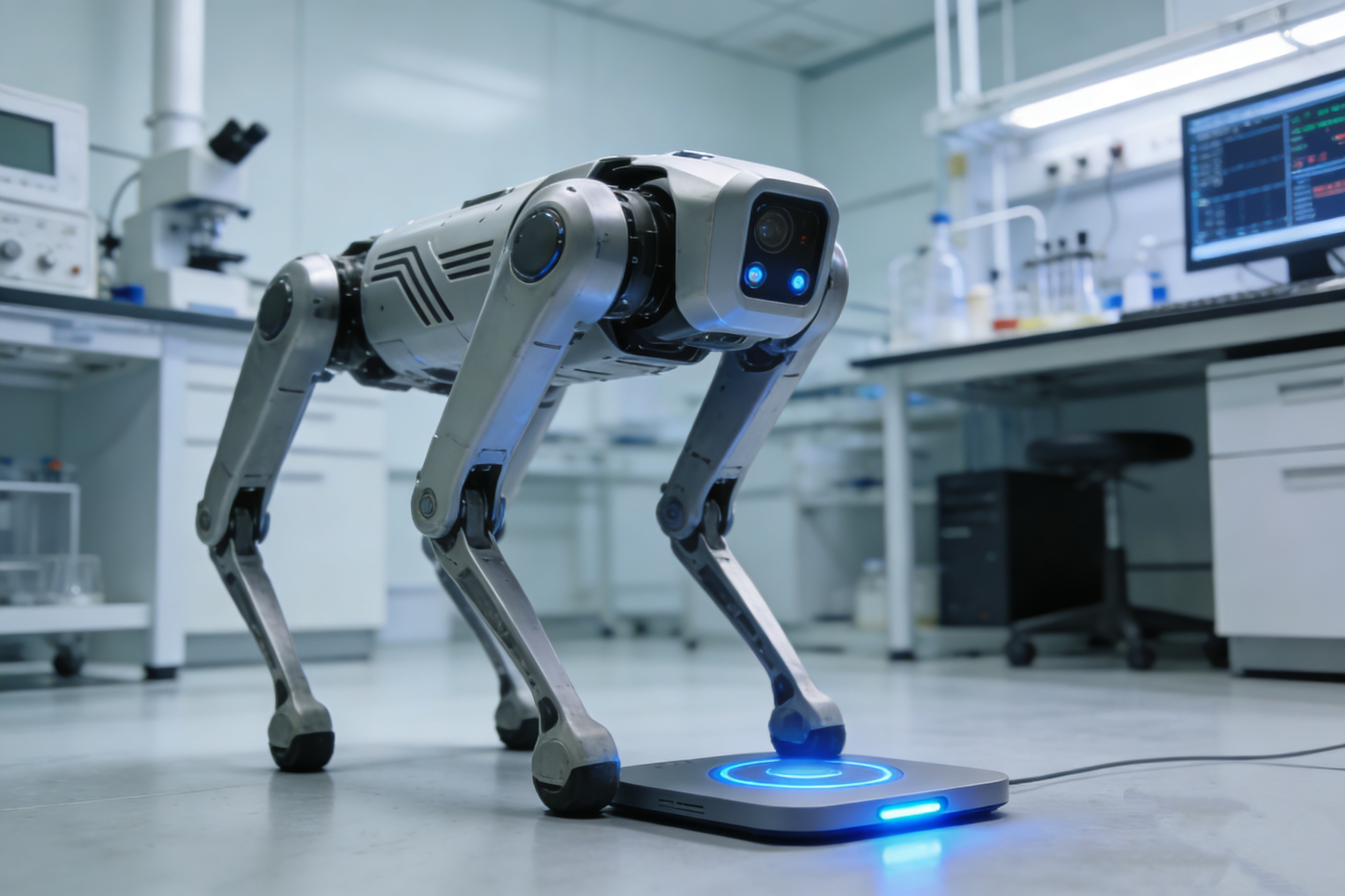 Robot dogs & quadrupeds — Application concept illustration